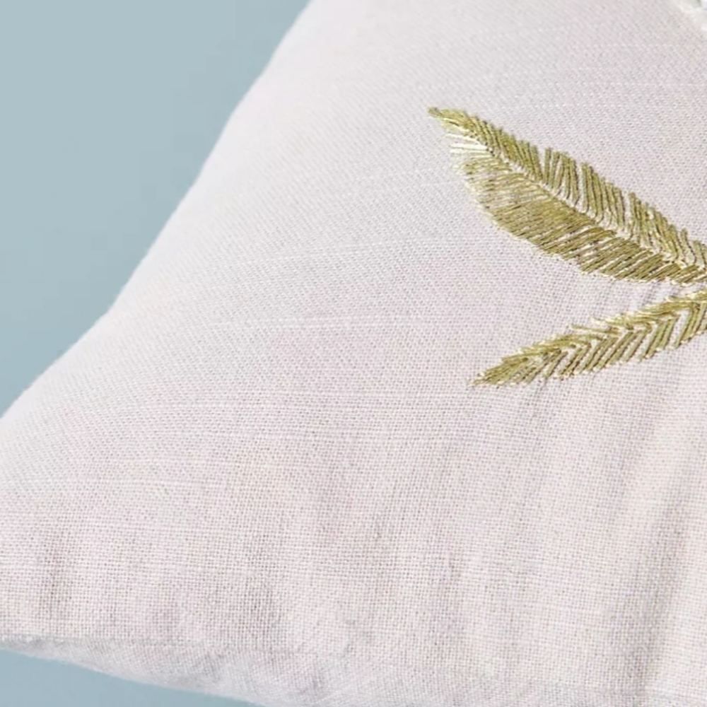 Karen Nicol Embroidered Wintertime Pillow - Picture 2 of 7